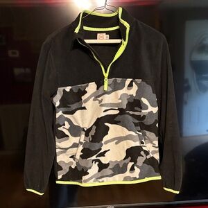 Boy’s Black and Gray Camouflage Pullover